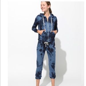 sundry star print crop hoodie